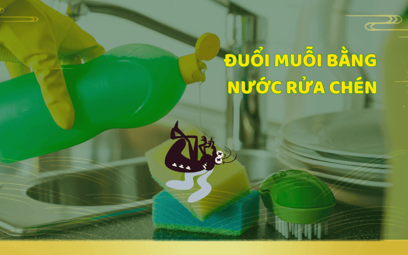Cách Đuổi Muỗi Bằng Nước Rửa Chén