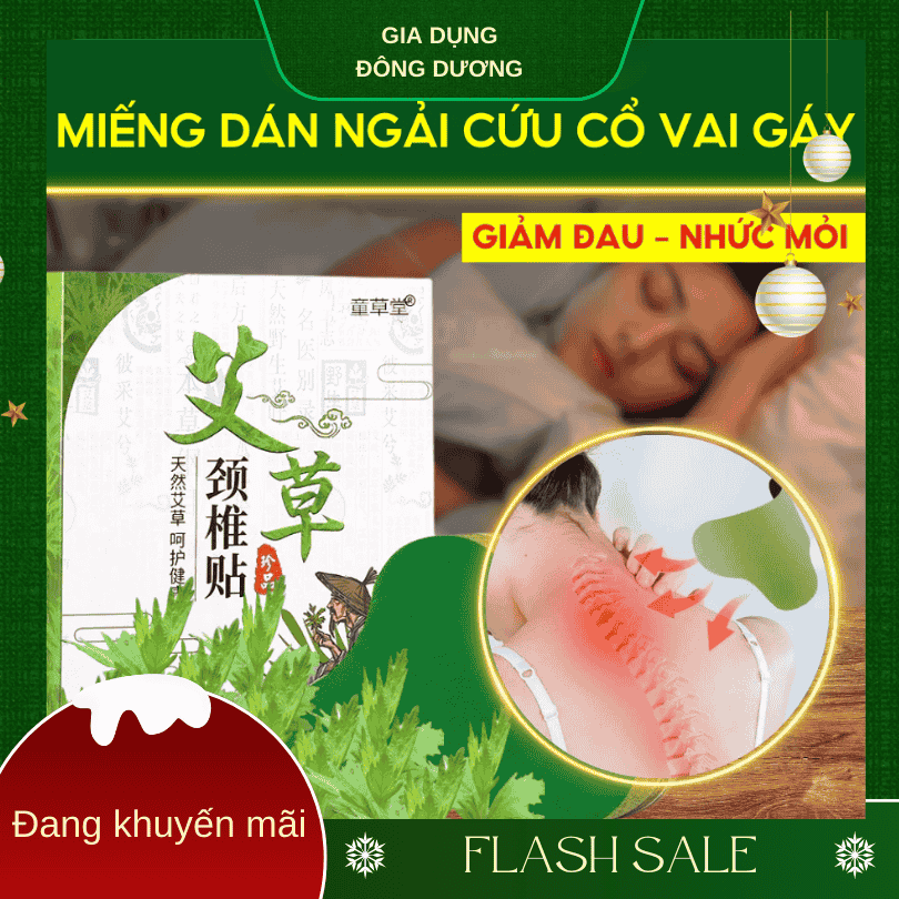 Miếng dán ngải cứu cổ vai gáy (1)