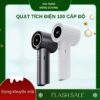 Quạt Tích Điện Cầm Tay Turbo 100 Cấp Độ Gió Mạnh Dùng 2 - 3 Tiếng Liên Tục