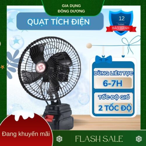 quạt tích điện pin trâu