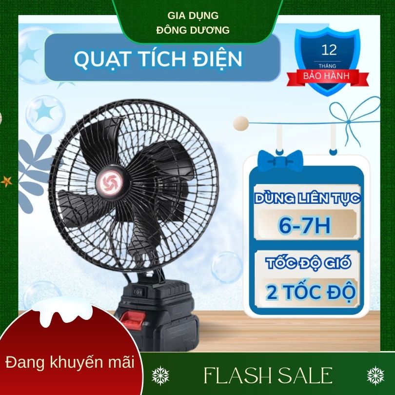 quạt tích điện pin trâu