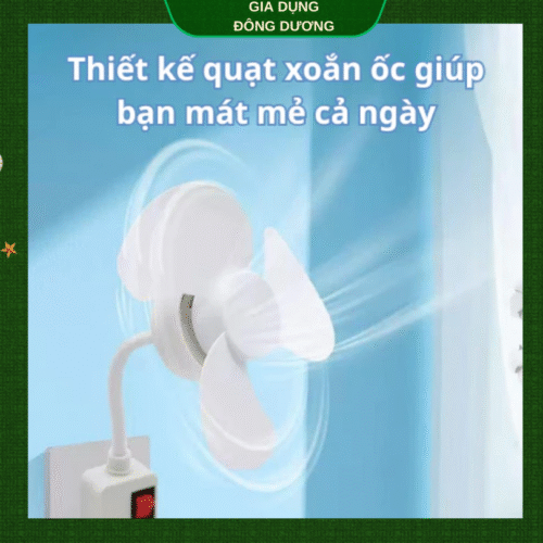 Quạt điện di động xoay 360 độ, treo nhà vệ sinh, nhà bếp, nhà tắm tiện lợi - Hình ảnh 4