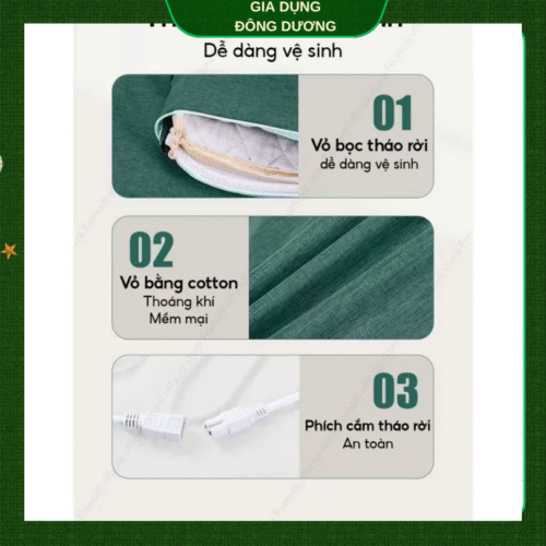 Thảm Ngải Cứu Điện Thảo Dược - Hỗ Trợ Thư Giãn Toàn Thân, Hương Thơm Tự Nhiên Cho Giấc Ngủ Ngon - Hình ảnh 4