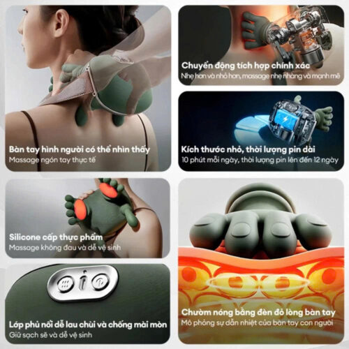 máy massage cổ vai gáy bàn tay hình con cua