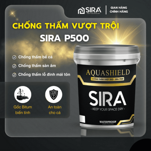 Sơn Chống Thấm Hồ Cá Koi, Bể Cá Vượt Trội Sira P500