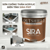 Sơn Chống Thấm Tường Ngoài Trời Acrylic Biến Tính Sira P107